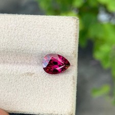 2.5 Cts Natural Eye Clean Pink Garnet 9mm Pear Cut Loose Gemstone Tanzania