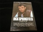 Cassette Tape Springfield 1983 Rick Springfield Living in Oz