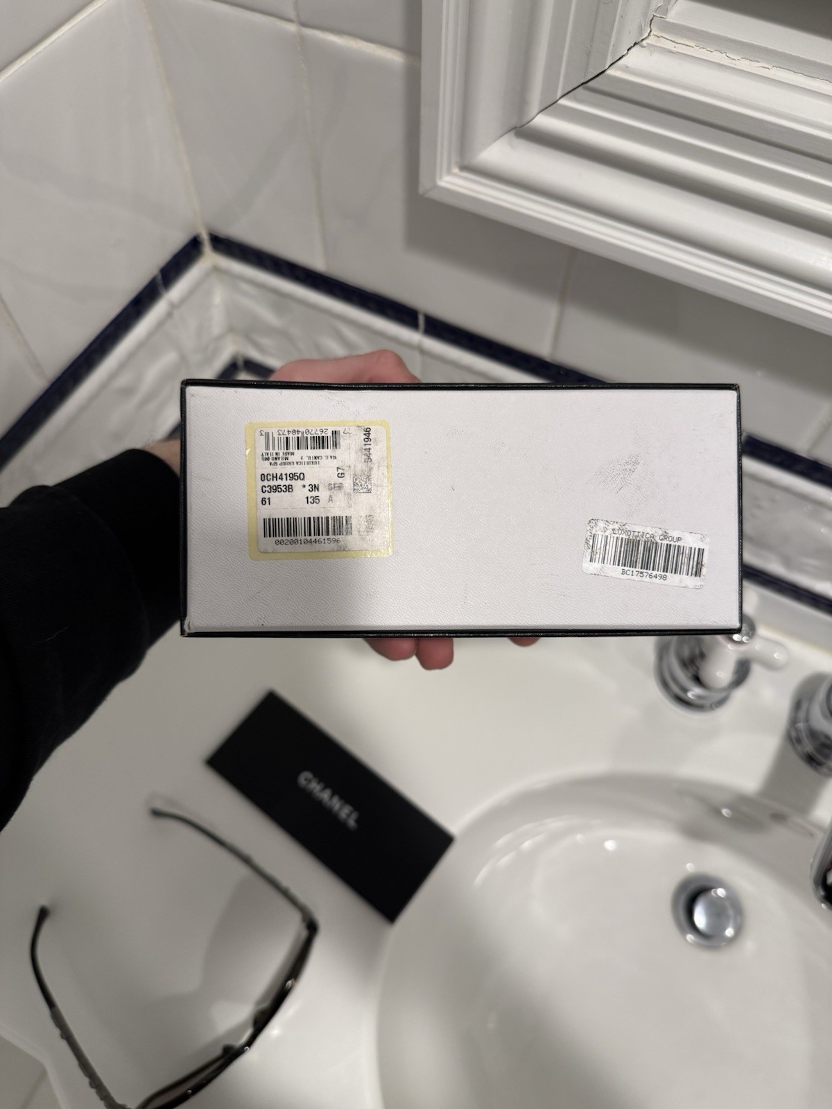 CHANELTortoise Shell Square Acetate Frame And Cry… - image 20