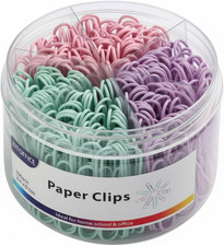 Multicolor Jumbo Paper Clips, Pastel, 1.3 Inch & 2 Inch, 400Pcs | Office, School