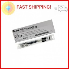 Pentel LR7ABX Gel Pen Refills, f/EnerGel, 0.7mm, Fine, 12/BX, Black Ink