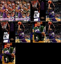 1994 Ed Pinckney Milwaukee Bucks (9) Card Lot - UNIQUE FIND – ONE OF A KIND