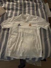 Real Madrid adidas 100 Year Anniversary White Shirt Mens Small 1902-2002 La Liga