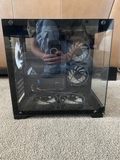 DIYPC DIY-CUBE01-BK Black USB3.0 Tempered Glass Micro ATX Gaming Computer Case
