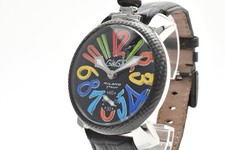 [Ecc+3] Orologio Uomo GaGa MILANO Manuale 48 Nero Carica Manuale Dal Giappone