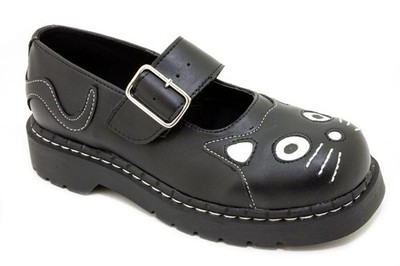 T.U.K. Mary Jane Anarchic T2260  MJ Kätzchen Vegan TUK  Skin