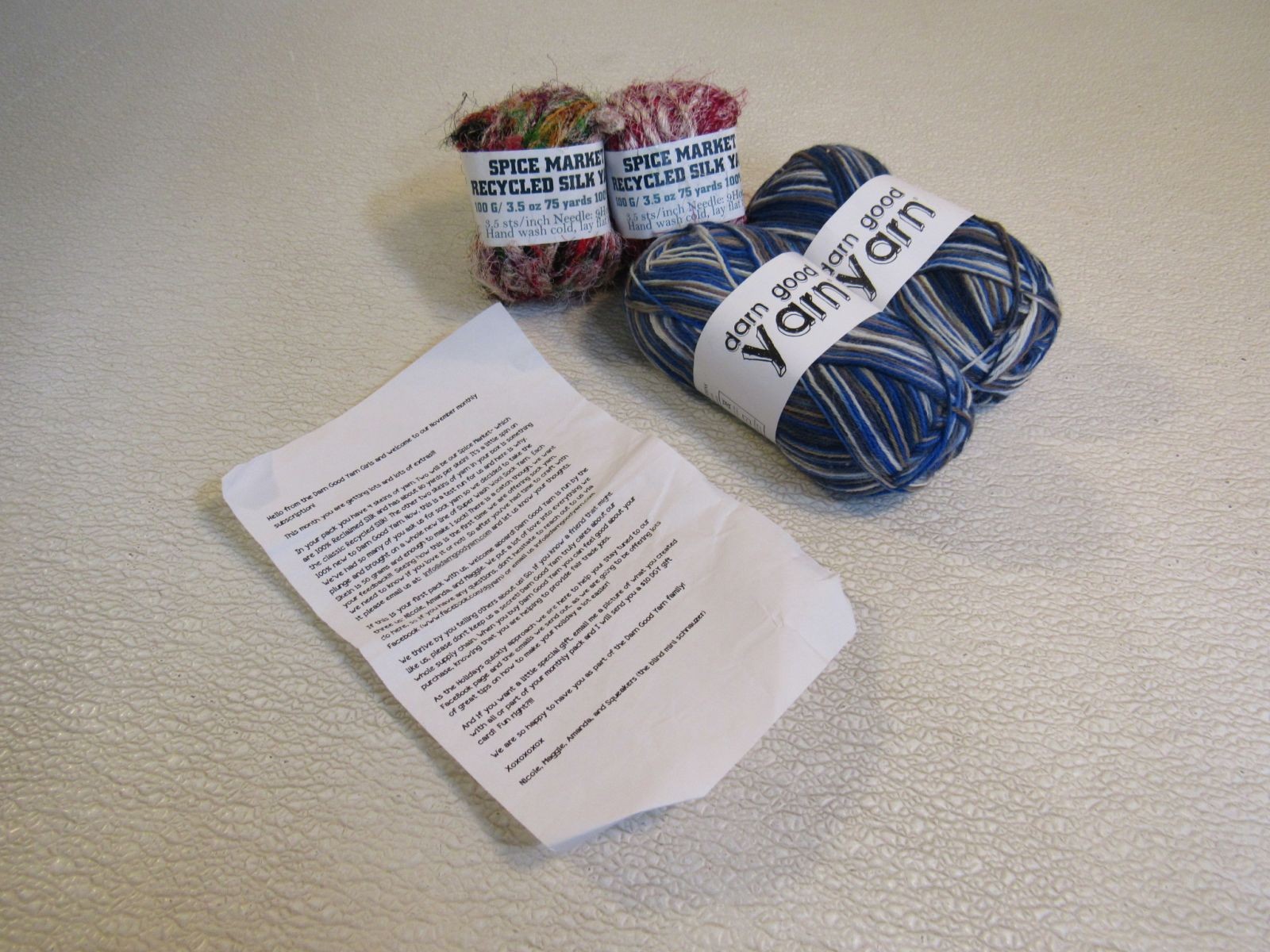 Darn Good Yarn Super Wash Wool Sock Yarn Multicolored 4 Skeins 80 Yards Each