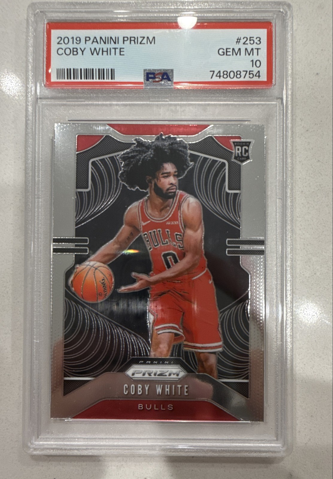 2019-20 Panini Prizm - Rookie Coby White #253 Ball in Right Hand (RC)