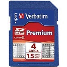 New - Verbatim Premium 4GB SDHC - Card Class 10 - 30 MB/s 200x - 96171 1803