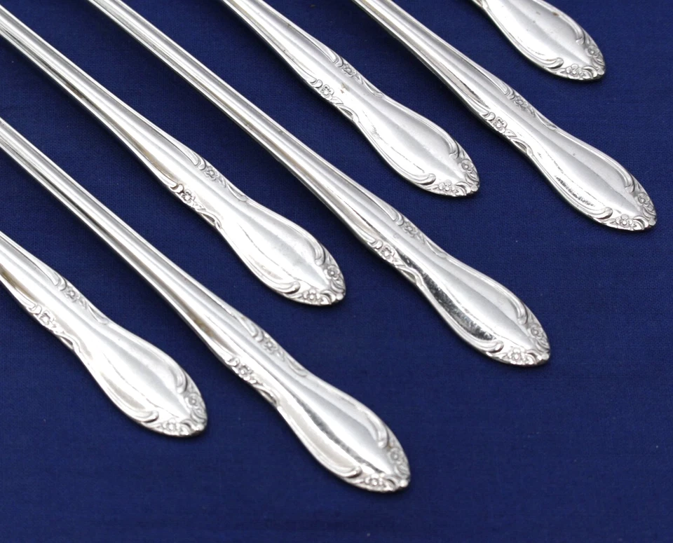 JUEGO, 7 CUCHARADITAS HELADAS "PLANTACIÓN" ONEIDA CUSTOM INOX CUBIERTOS 7-1/2" Foto 3 de 4