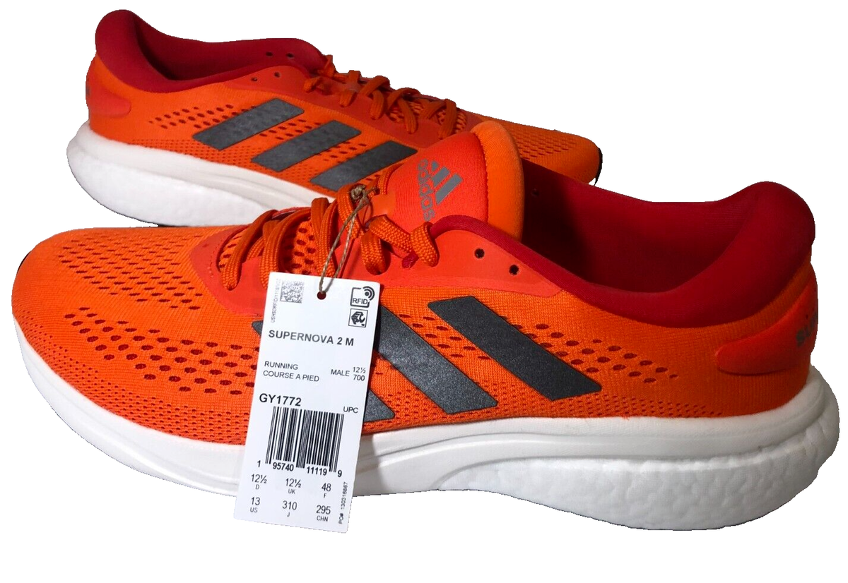 Men's Adidas Supernova 2 Running Low Top Shoes Impact Orange Men's Adidas Supernova 2 Running Low Top Shoes Impact Orange
