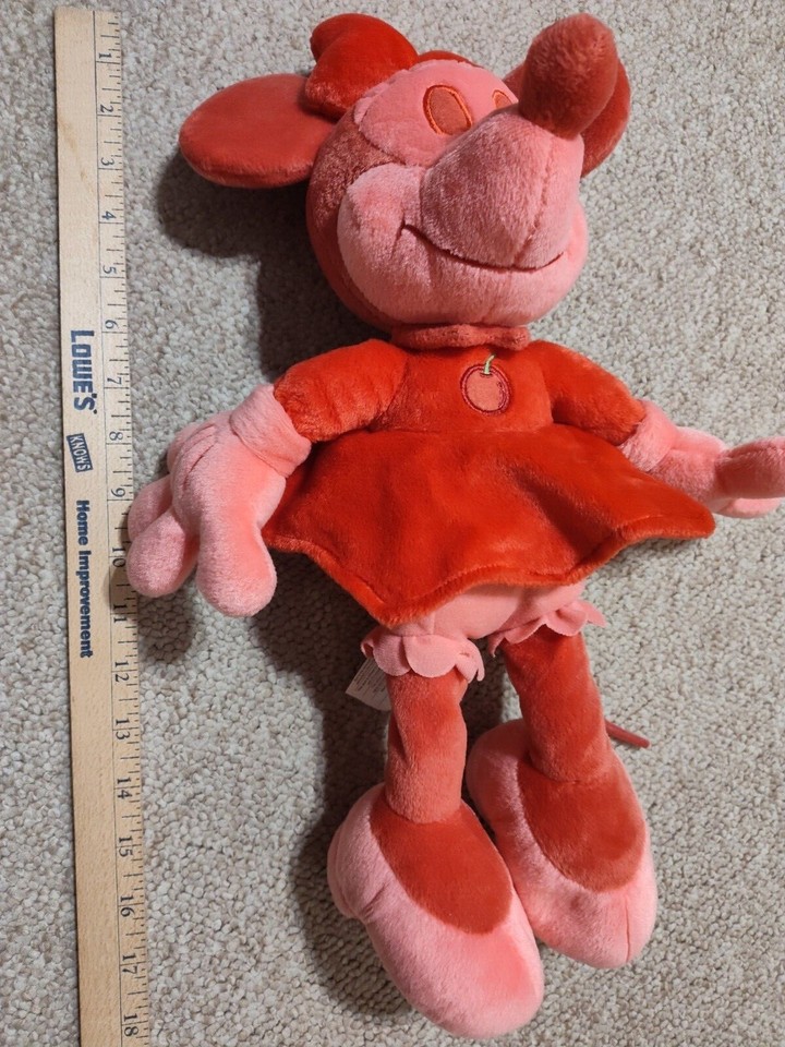Vintage Minnie Mouse Red Pink Plush Cherry Scented Limited Edition 17