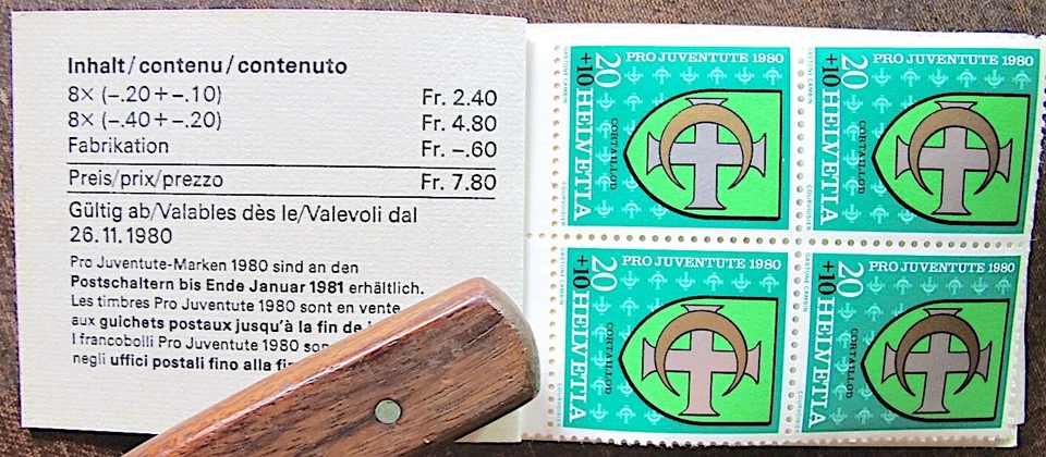 Two SWISS Pro-Juven. Stamp Booklets 1980-84 - Image 2 of 4