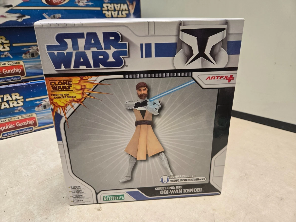 KOTOBUKIYA ARTFX Star Wars CLONE WARS Series One Jedi Obi-Wan