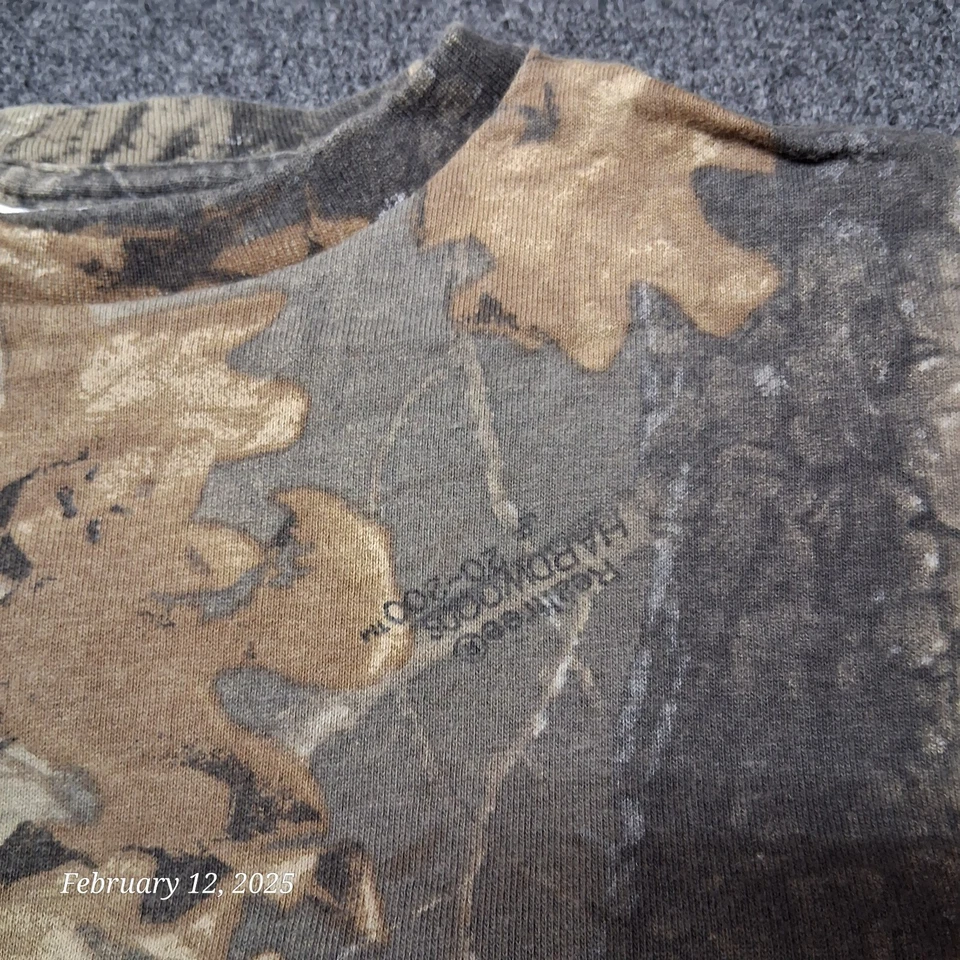 Vintage Wrangler Realtree Hardwoods Camouflage Shirt Youth Teen Medium - Image 2 of 4