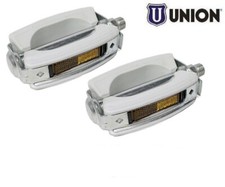 COPPIA PEDALI UNION BIANCHI PER CICLOMOTORE MOTOM 48
