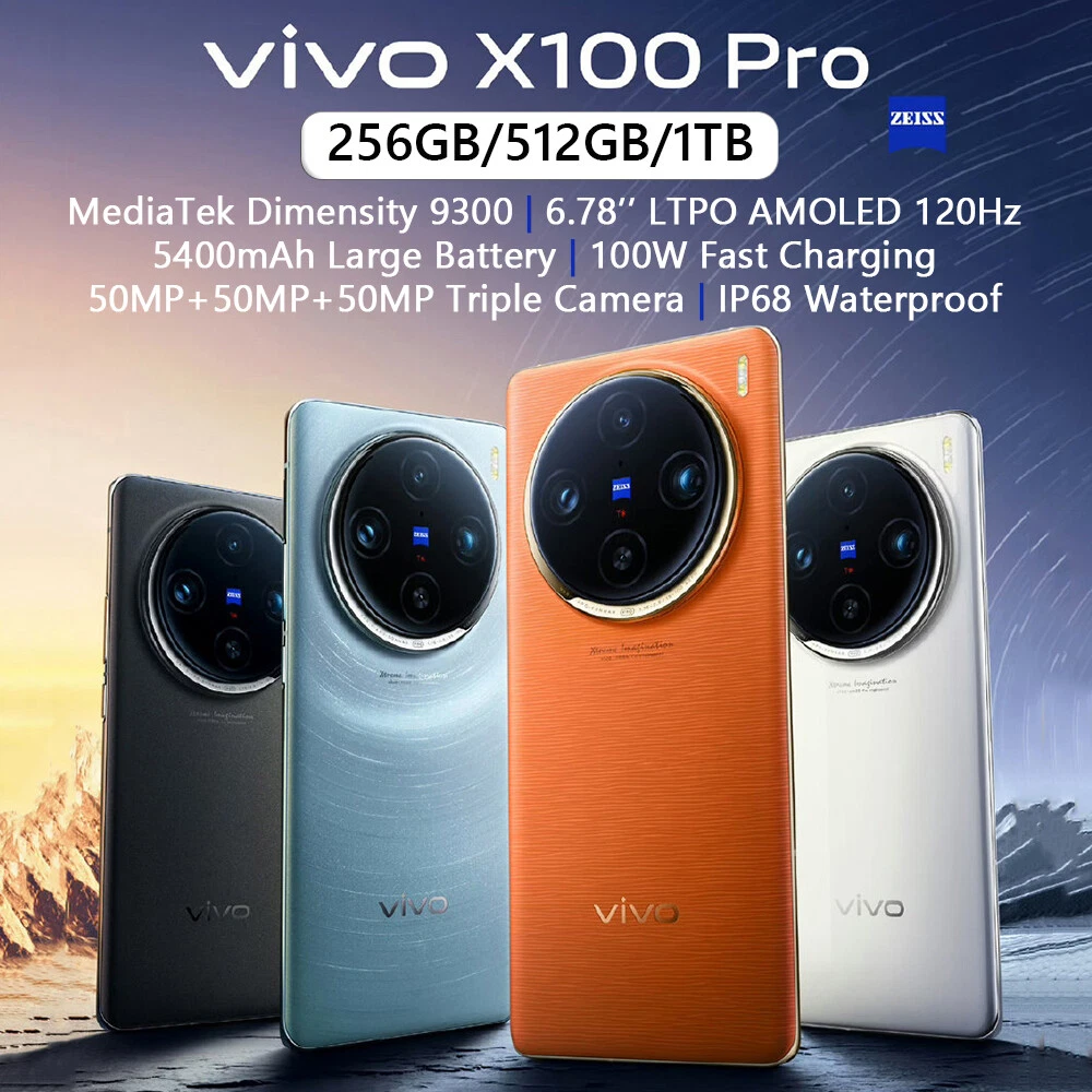 ViVO X100 Pro 5G Dimensity 9300 NFC 16GB+1024GB 120Hz 50MP Triple Camera  IP68