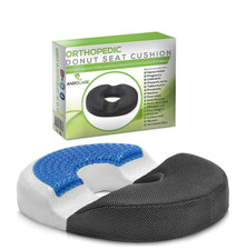 Donut Pillow Tailbone Hemorrhoid Seat Cushion - Cooling Gel Coccyx Pain NO BOX