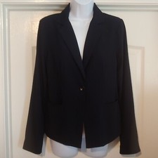 Skies Are Blue Business Professional Office Blazer Jacket 1 Button M