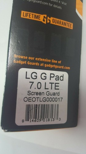 Gadget Guard Screen Protector for LG G Pad 7.0 LTE - Clear - Picture 2 of 3