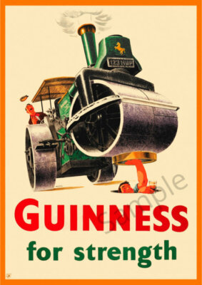 Poster Guinness Birra Vintage – Stampa A4 Su Carta Fotografica Patinata, Per Pub O Parete