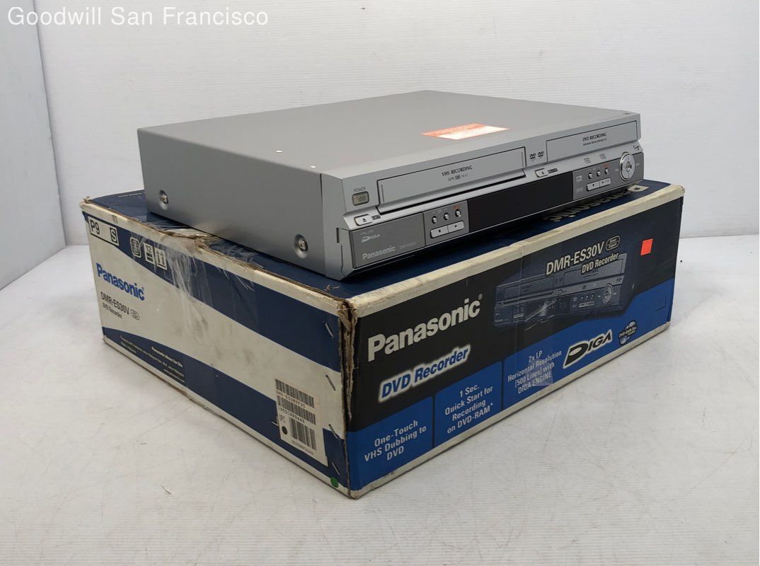Panasonic DMRES30V DVD VCR Combo Player Recorder With Remote Control