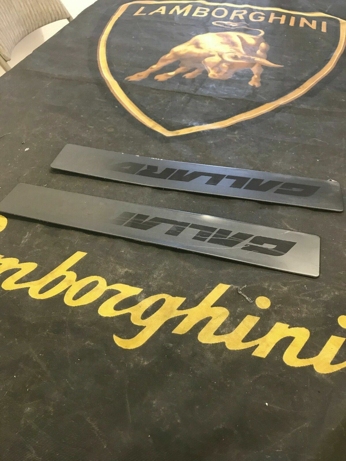 LAMBORGHINI GALLARDO DOOR SILL SCUFF PLATE SET OEM 400853373