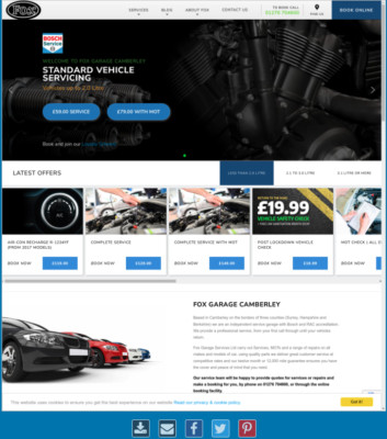 Get a Full Mot Testing Services Website Design For Just £10/Month