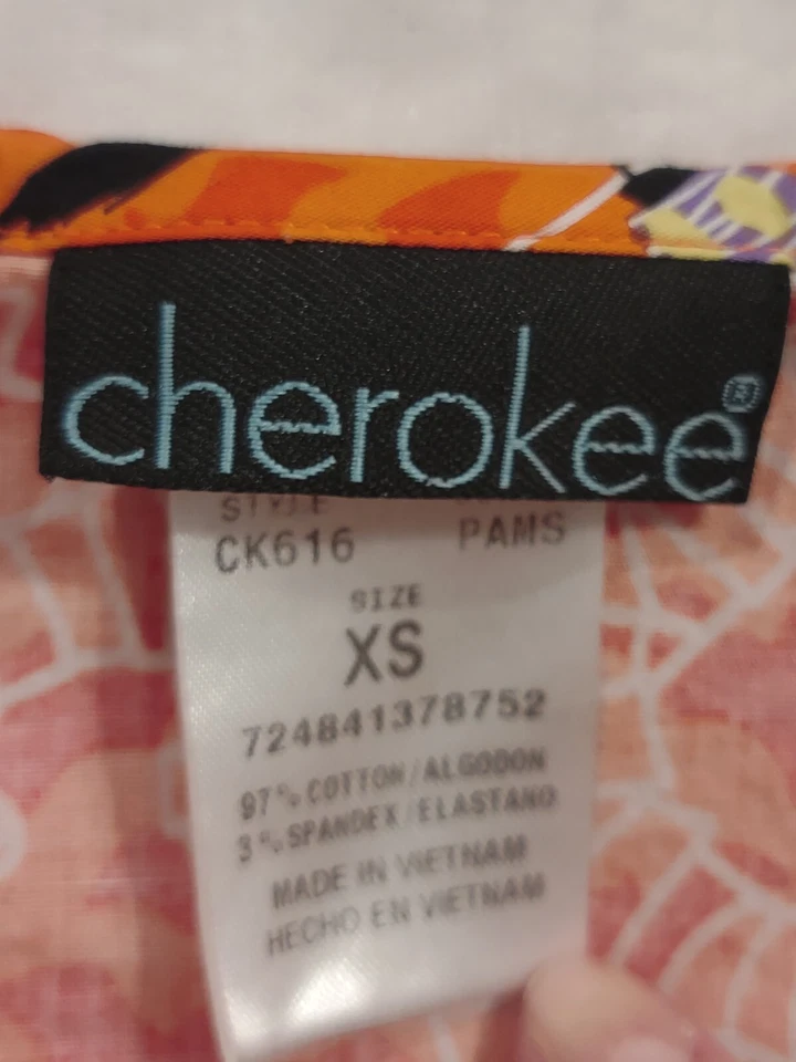 Blusa Médica Cherokee Cuello en V Monster Bash Uniforme XS Foto 2 de 3