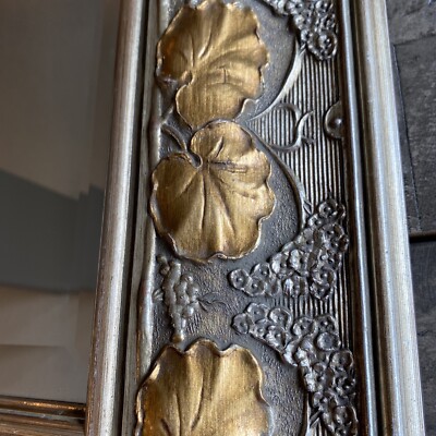 Windsor Art Mirror VTG Gold Gilded Frame, Beveled 18” X 16”/ 9.5”X