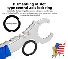 TOOPRE 3-in-1 Bike Cassette & Crank Removal Wrench with Lock Ring Tool
