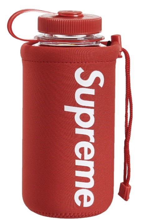 Authentic Brand New Supreme Nalgene 32 ounce Red Bottle Spring