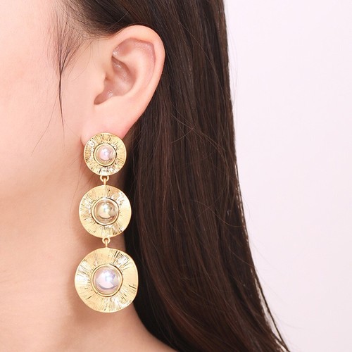 Clam Shell Earrings Ocean Inspired Jewellery Pearl Earrings Wedding Elegant Gift - Picture 2 of 6