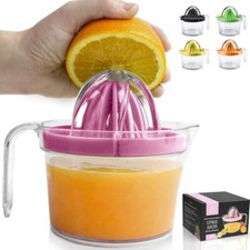 Zulay 3-in-1 Manual Citrus Juicer Reamer Cup ...
