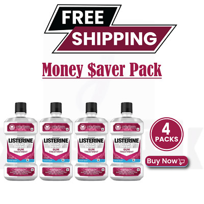 4XListerine Advanced Mouthwash 500ml- EXP- 06/2028