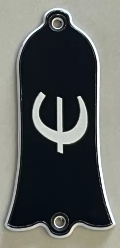 Custom For Gibson Epiphone Truss Rod Cover Plate 2 Holes Guitar Pickguard Balck