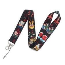 Demon Slayer Kimetsu no Yaiba Anime Characters Black ID Badge Holder Lanyard