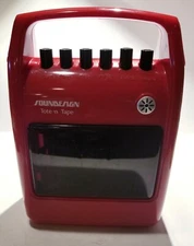 VINGAGE 1970's SOUNDESIGN  "TOTE 'N TAPE" CASSETTE PLAYER MODEL 4301-CLEAN