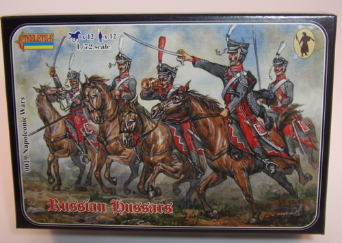 Strelets 0019 Napoleonic Russian Hussars 12 Model Cavalrymen Soldiers 1:72