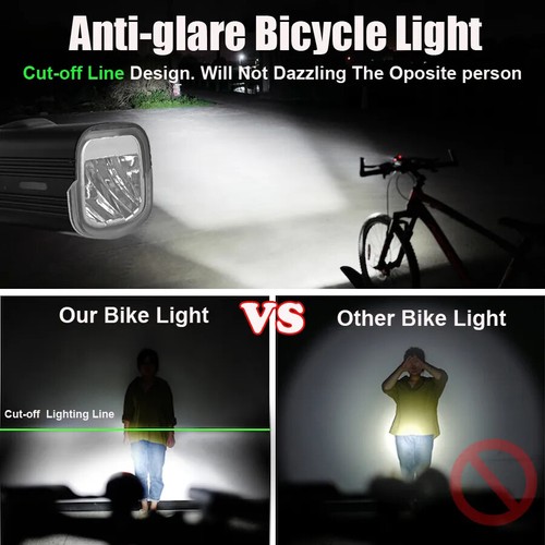 Bicycle Front 1000Lumen Bike Light 4800mAh Waterproof Flashlight USB Charging - Picture 6 of 36