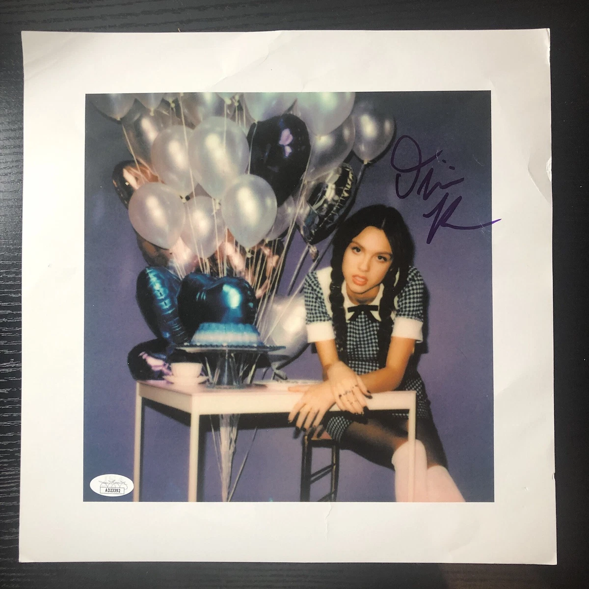 Olivia Rodrigo Signed Autograph 12x12 Sour Album Insert Poster JSA
