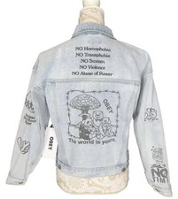 Obey Denim Jean Jacket Woman Taylor New - Size Xs