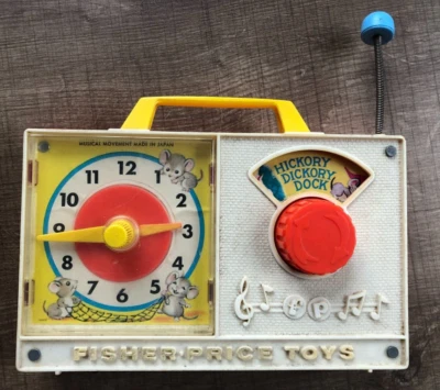 Boîte à musique TV-Radio FISHER PRICE - Fonctionne - 1971 TBE Jouet ancien - Photo 1/4