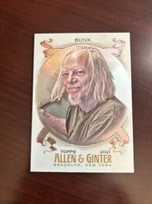 2021 Topps Allen & Ginter Silver Hot Box #250 Tom Bunk *Mint*