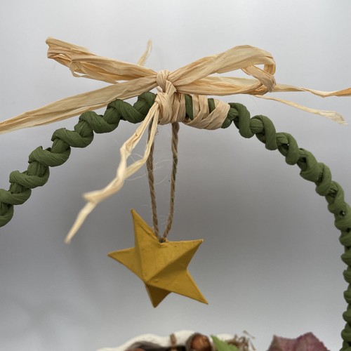 Cesta de calabaza decoración otoño/acción de gracias aglomerado - Imagen 4 de 9