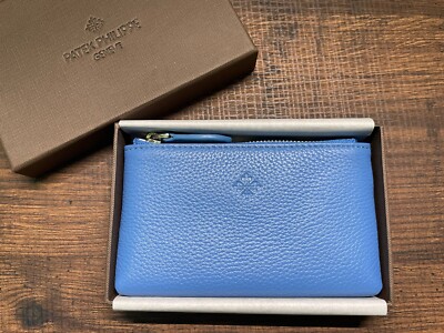 New～ Patek Philippe Novelty Original Coin Purse Card Holder Wallet Azure Blue