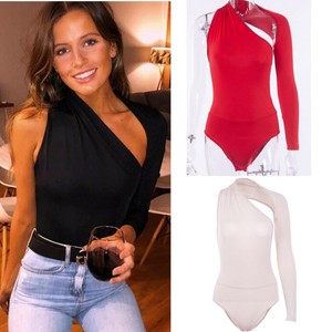 long sleeve shoulder cut out tops