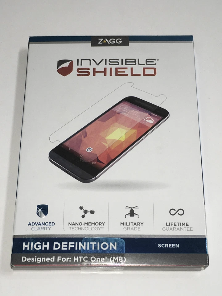 Protector Pantalla Protector Invisible ZAGG (HTC One M8) HO8HWS-F00 ✅❤️️✅❤️️ NUEVO Foto 3 de 3