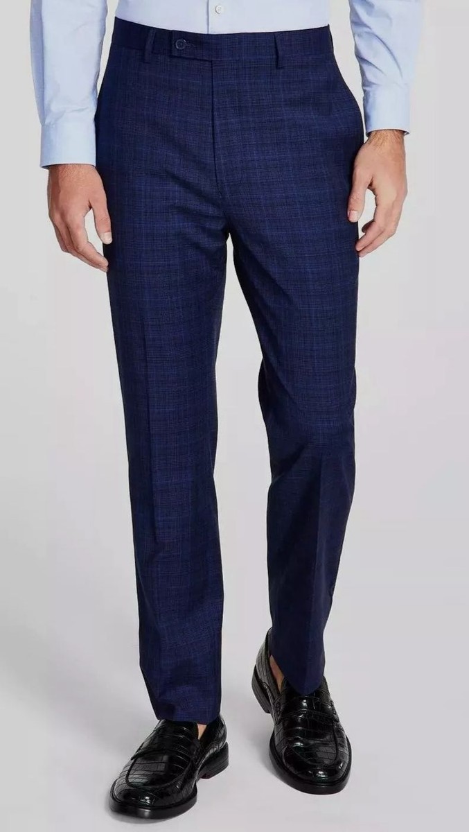 Plaid Macys Ralph Lauren Mens Pants $95 Calvin Klein Men's Blue