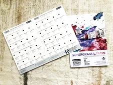 Schmincke Horadam Watercolor Supergranulation 40 Color Dot Card Sampler Re-pack